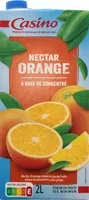 Nectar d'orange à base de jus fruits à base de concentrés