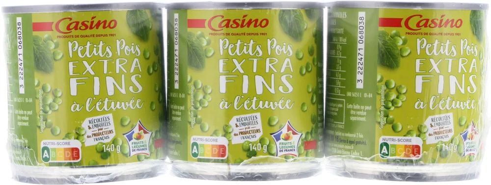 Petits pois à l'étuvée extrafins
