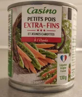 Petits pois et jeunes carottes à l'étuvée extra fins