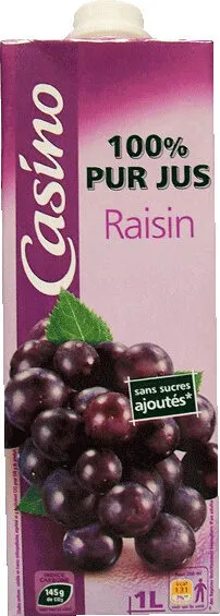 100 % Pur jus de raisin