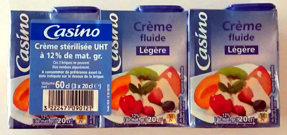 Crème fluide légère - 12% de matières grasses