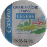 Crème fraîche épaisse légère - 15% de matères grasses