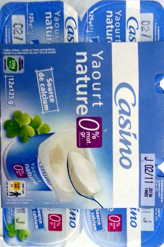 Yaourt nature 0% mat. gr