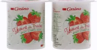 Yaourt à la fraise avec morceaux