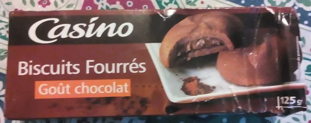 Biscuits Fourrés Goût chocolat