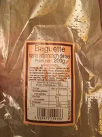Baguette sans adjonction de sel