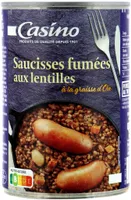 Saucisses aux lentilles à la graisse d'oie (1 portion)