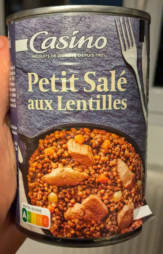 Petit Salé aux lentilles