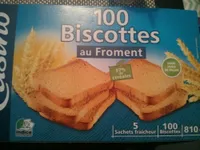 Biscottes au froment 100 Tranches