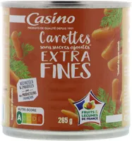 Carottes extrafines