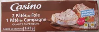 2 Pâtés de foie - 1 Pâté de campagne