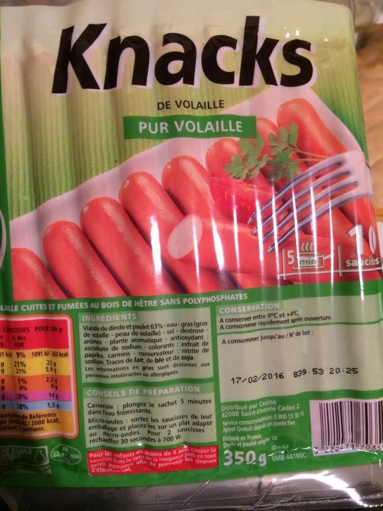 Knacks de Volaille