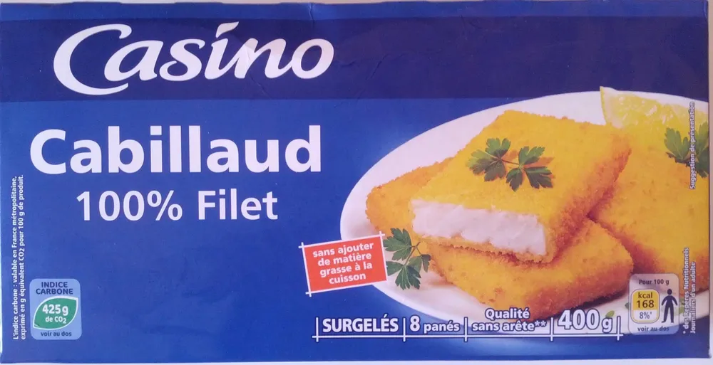 Cabillaud 4 portions panées
