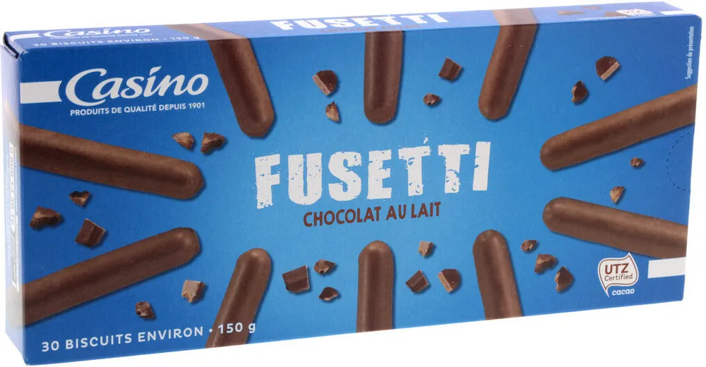 Fusetti au chocolat au lait