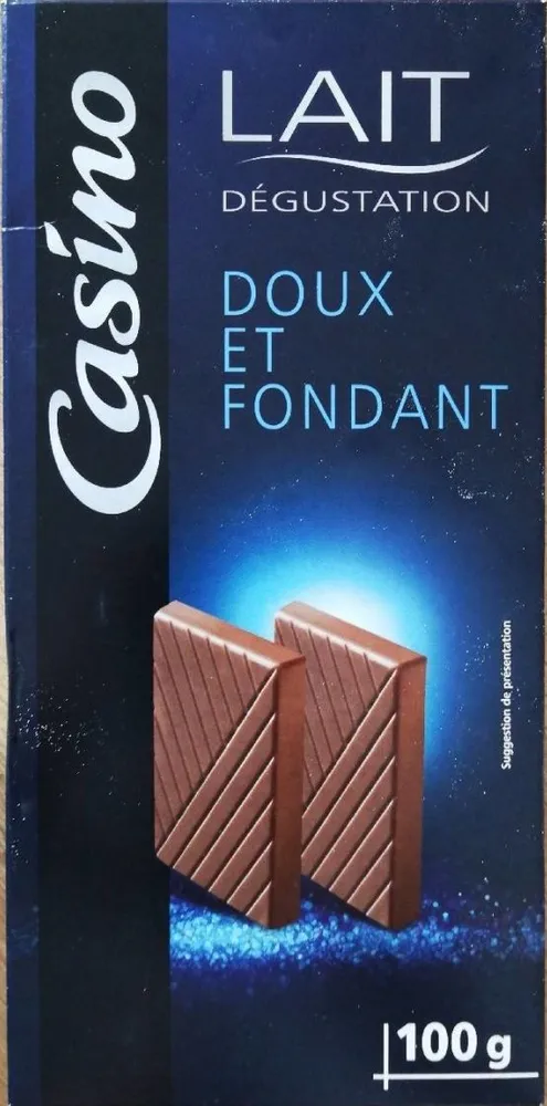 chocolat lait dégustation