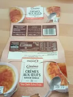 Crème aux œufs saveur vanille