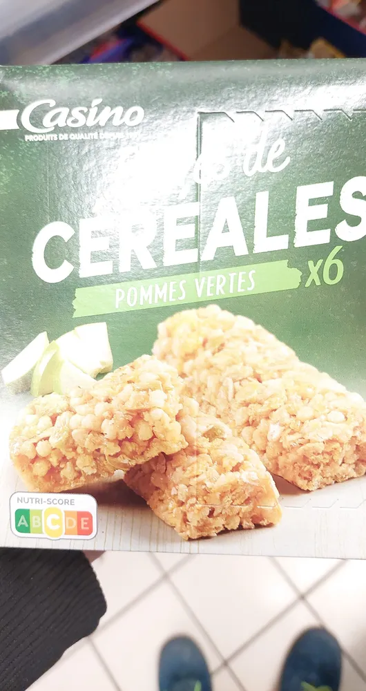 Barres céréales pommes vertes