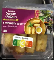 6 mini Nems porc sauce Nuocmâm