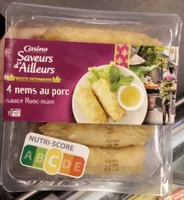 4 NEMS AU PORC avec sauce nuocmâm