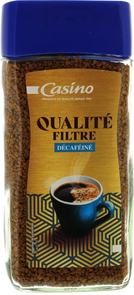 Qualité filtre décaféiné
