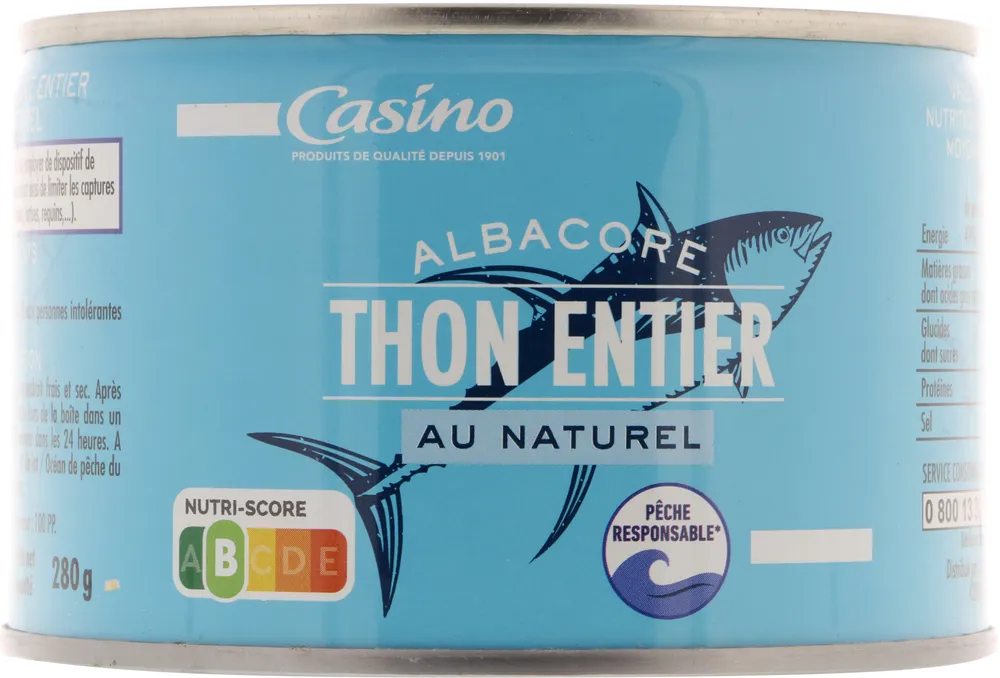 Thon Albacore au Naturel