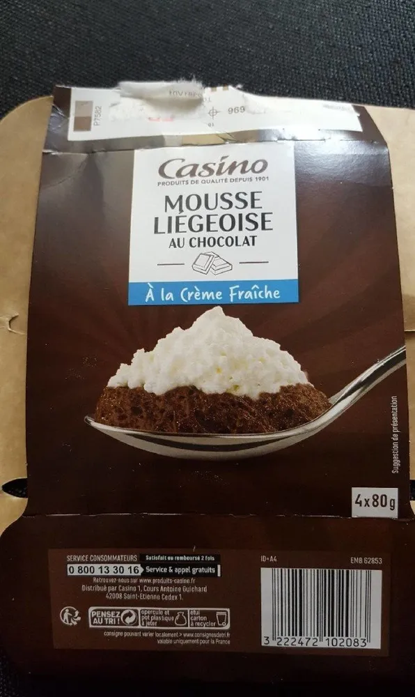 Mousse liégeoise au chocolat