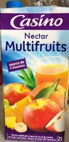 Nectar multifruits à base de jus et de purées de fruits concentrés. Teneur en Fruits : 50 % minimum. Source de 5 vitamines