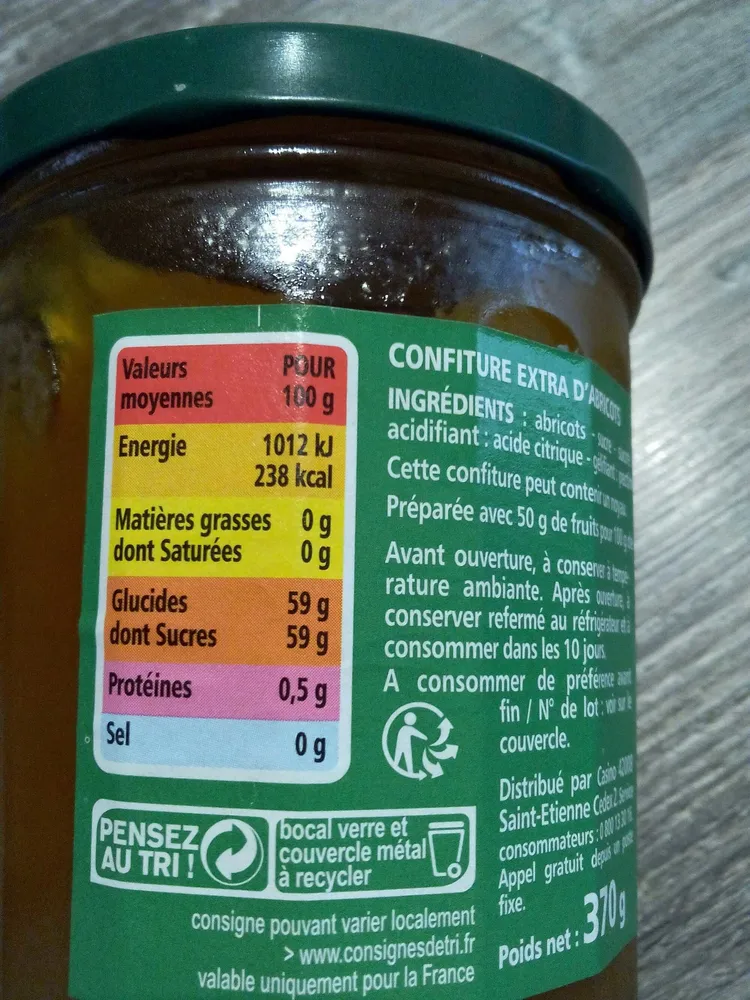 Confiture Extra Abricots