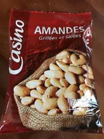 Amandes grillées et salées
