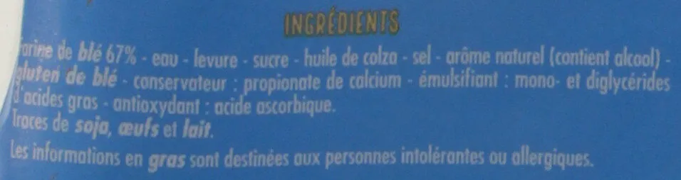 Pain de mie Blanc Longue Conservation
