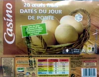 20 Oeufs frais datés du jour de ponte - moyen