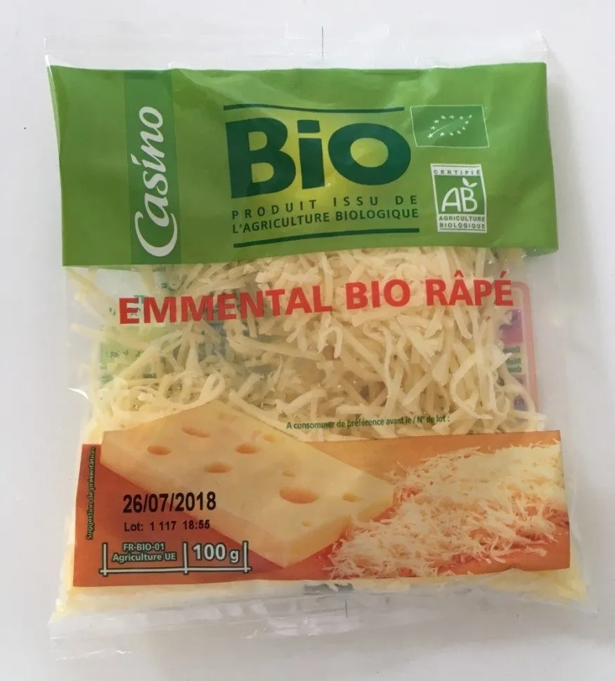 Emmental bio râpé