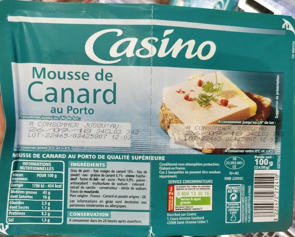 Mousse au canard au Porto