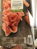 Chiffonnade de Jambon sec italien porc origine : UE
