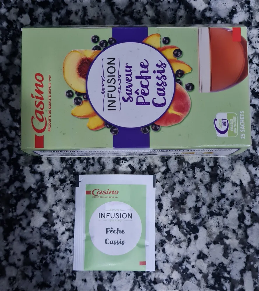 Infusion Saveur Pêche Cassis