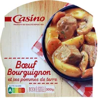 Boeuf bourguignon et ses pommes de terre