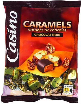 Caramels enrobés de chocolat Chocolat noir