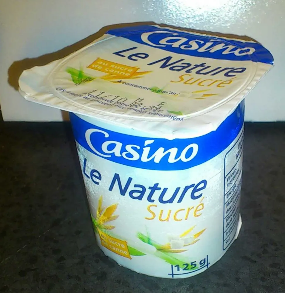 Le nature sucré - Au sucre de canne