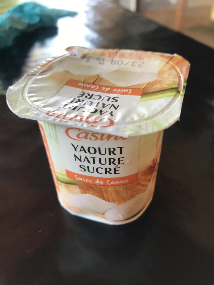Yaourts nature sucré