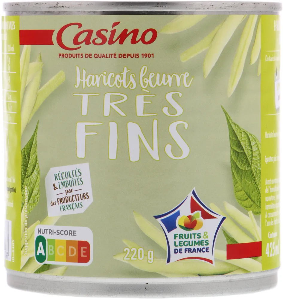 Haricots beurre très fins