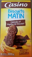 Biscuits Matin Céréales et pépites de chocolat
