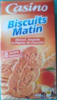 Biscuits Matin Abricots, Amandes et Pépites de Chocolat