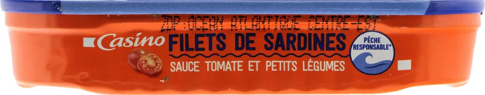 Filets de sardines à la tomate et petits légumes sans arête