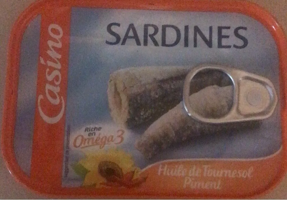 Sardines a l'huile de tournesol et au piment