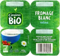 Fromage frais BIO 3.2% de mat.gr.sur produit fini