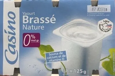 Yaourt brassé nature 0% mat. gr.