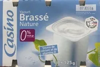 Yaourt brassé nature 0% mat. gr.