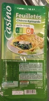 2 Feuilletés chèvre épinards - Pâte pure beurre