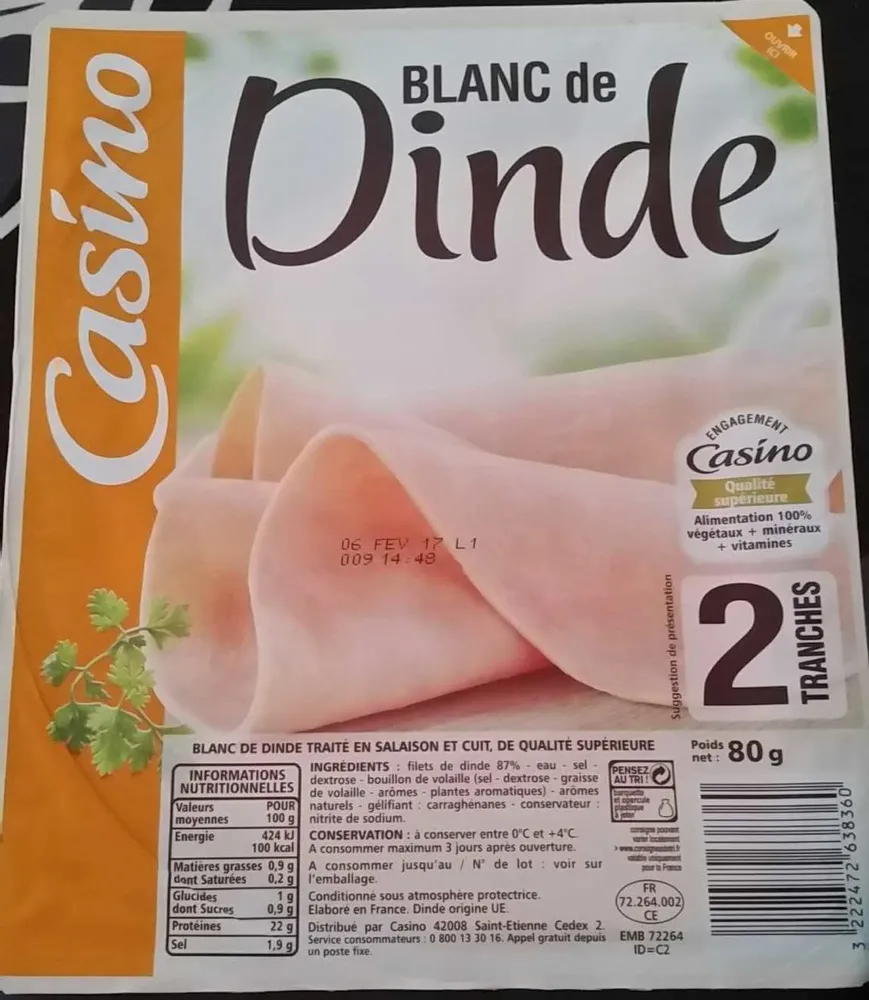 Blanc de Dinde 2 Tranches