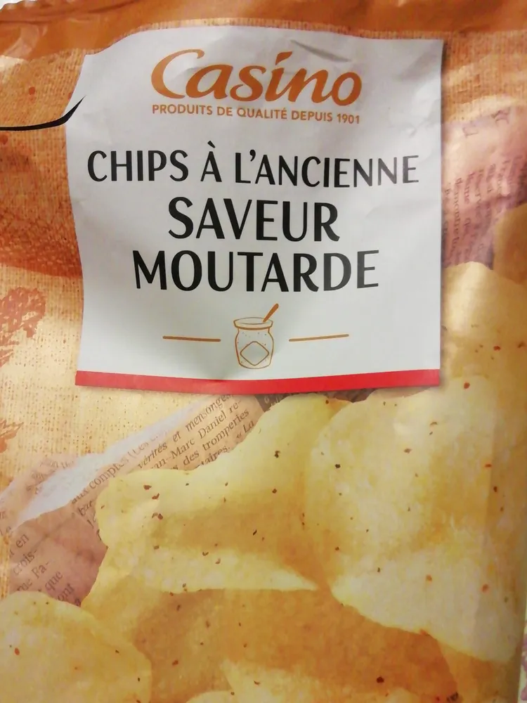 Chips à l'ancienne saveur moutarde